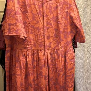Eshakti orange and hot pink dress